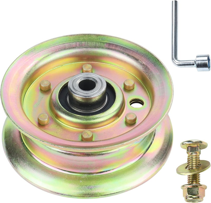 POSFLAG 532177968 Husqvarna Idler Pulley Replaces 532193197 Husqvarna Idler Pulley, 177968 Pulley, 193197 Pulley, Ariens 21546308 Idler Pulley for Husqvarna YTH24V48, YTH22V46, YTH2348, Z248F Tractors - Image 1